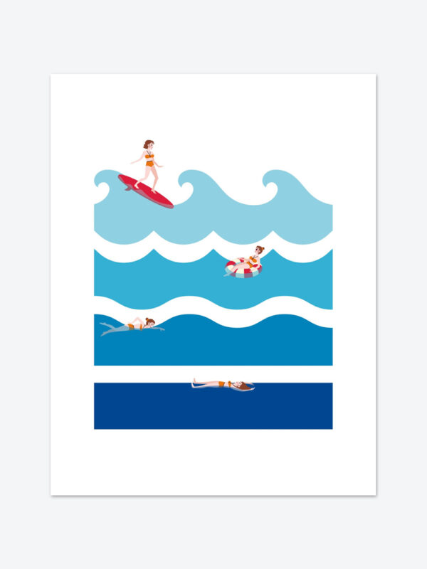 Good Waves - Poster 27x35 cm